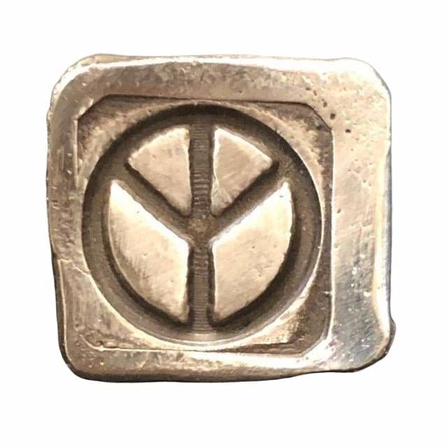 .5 oz MK BarZ Mini Chunk Cube-Peace Hand Poured Bar.999FS