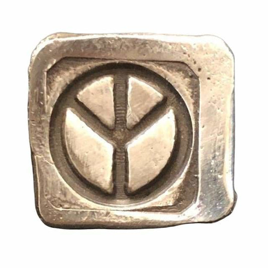 .5 oz MK BarZ Mini Chunk Cube-Peace Hand Poured Bar.999FS