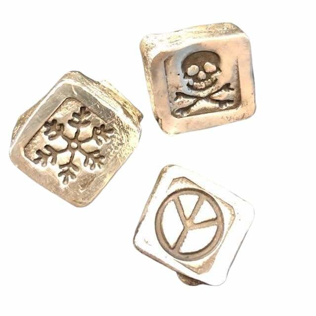 .5 oz MK BarZ Mini Chunk Cube-Snow Flake Hand Poured Bar.999FS
