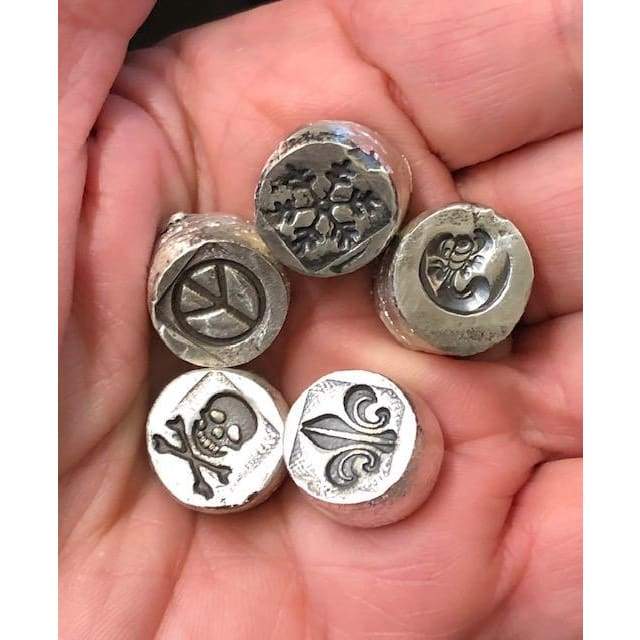 .5 oz  MK BarZ "Mini Chunk Round-Snow Flake" Hand Poured Bar .999FS - MK BARZ AND BULLION