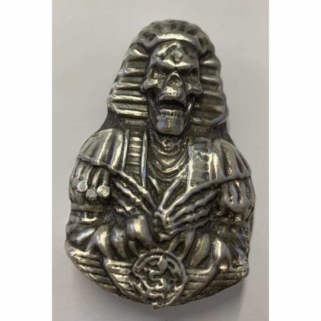 5 Oz MK BarZ Mummy King-Pharaoh Sand Cast Bar.999 FS