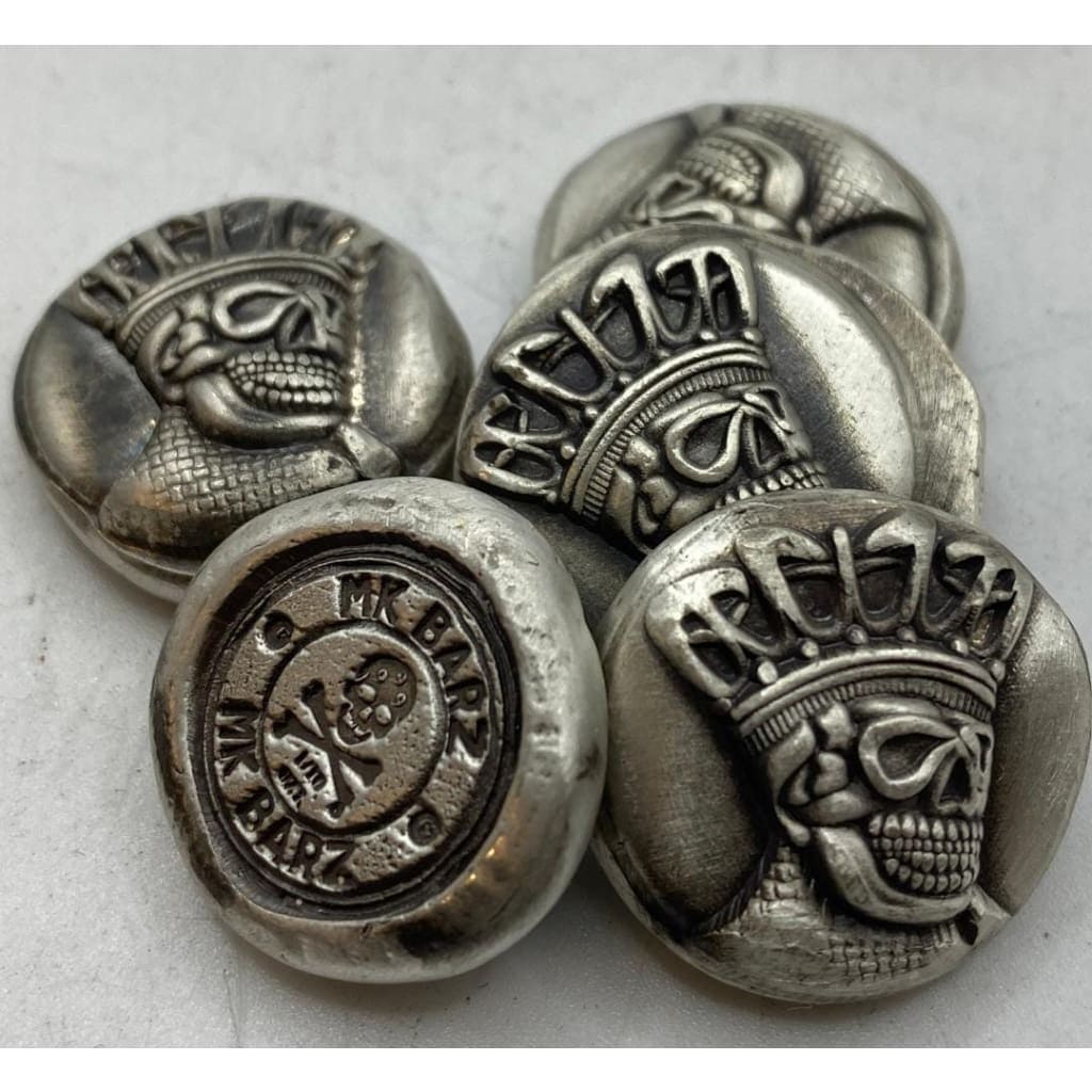 .5 oz MK BarZ Reaper King Hand Poured Round.999FS