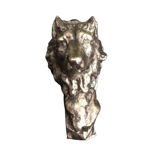 5 Oz MK BarZ Timber Wolf Bust Sand Cast Custom Bar.999FS