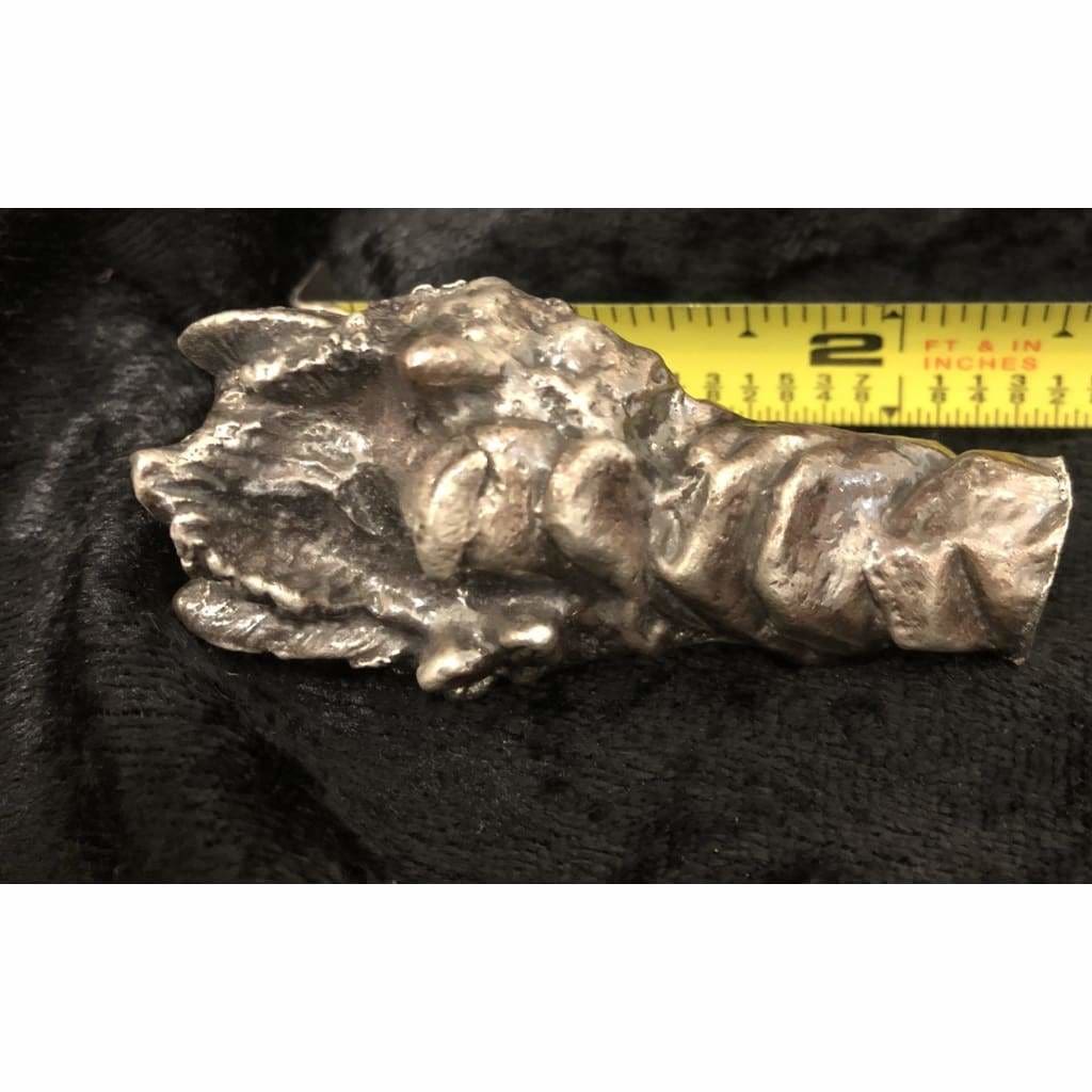 5 Oz MK BarZ Timber Wolf Bust Sand Cast Custom Bar.999FS