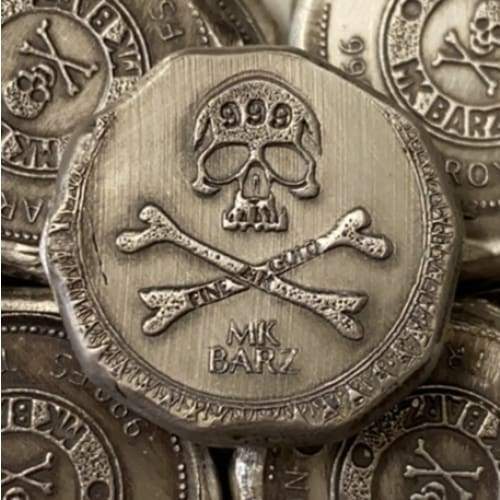 .5 Ozt MK BarZ “Beware-Fractional Round Stamped.999 Fine Silver - silver bullion