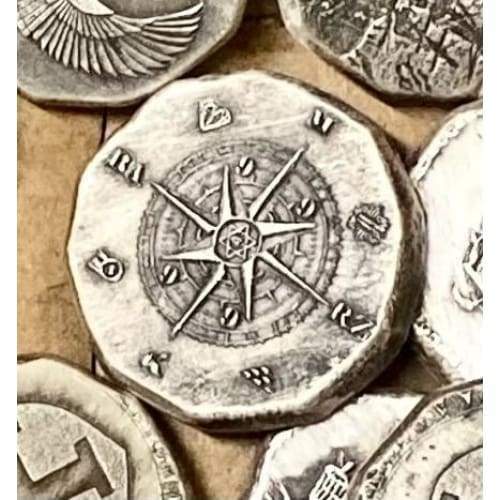 .5 Ozt MK BarZ Compass-Fractional Round Stamped.999 Fine Silver - silver bullion