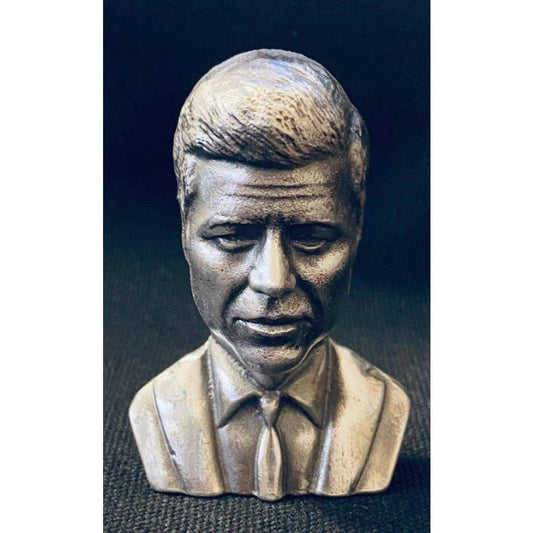 5 Ozt MK BarZ JFK-John F Kennedy Jr. Ask Not... Hand Poured Bust.999 Fine Silver