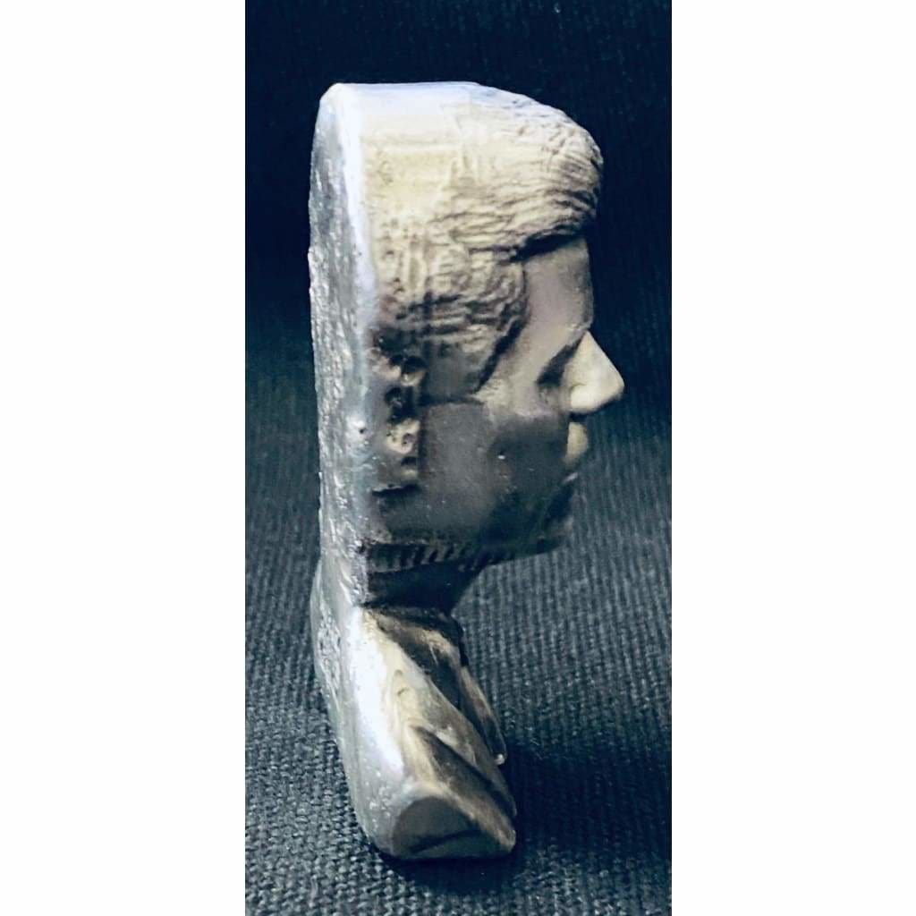 5 Ozt MK BarZ JFK-John F Kennedy Jr. Ask Not... Hand Poured Bust.999 Fine Silver