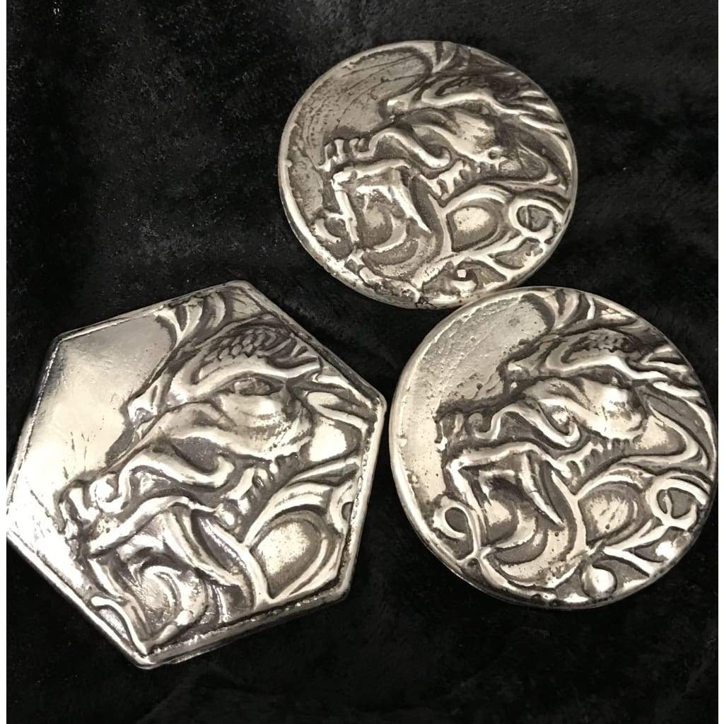 5 Ozt MK BarZ "Pendragon" Hexagon LTD Sand Cast .999 FS - MK BARZ AND BULLION