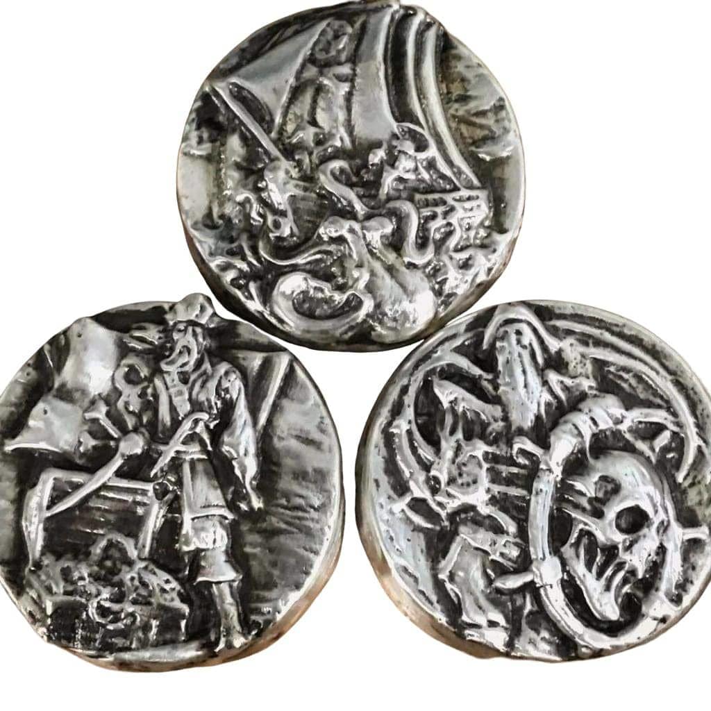 5 Troy Oz. MK BarZ Attack of the Kracken Sand Cast LTD.999 FS Round
