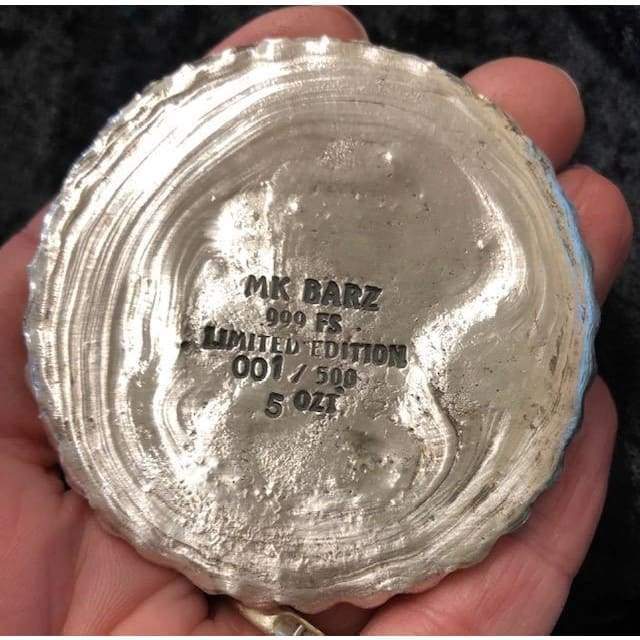 5 Troy Oz. MK BarZ Chain Gang Pirate Hand Poured Round LTD.999 FS