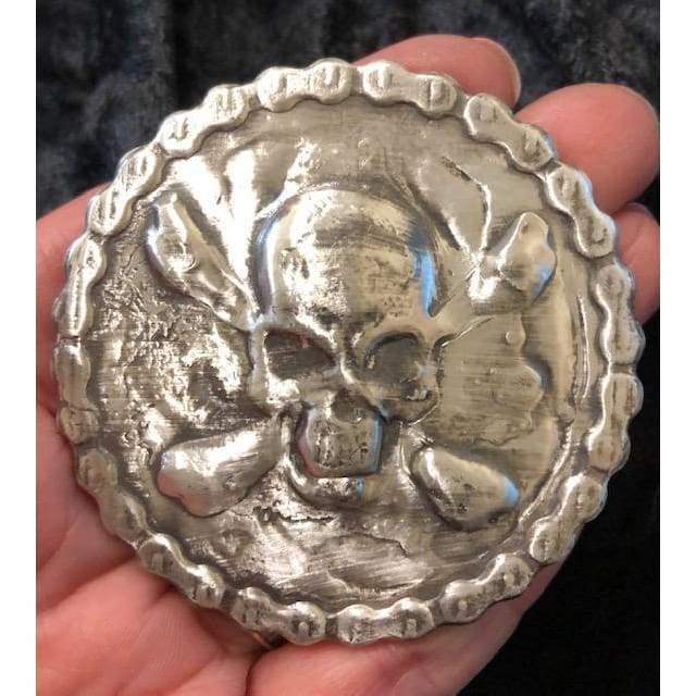 5 Troy Oz. MK BarZ Chain Gang Pirate Hand Poured Round LTD.999 FS
