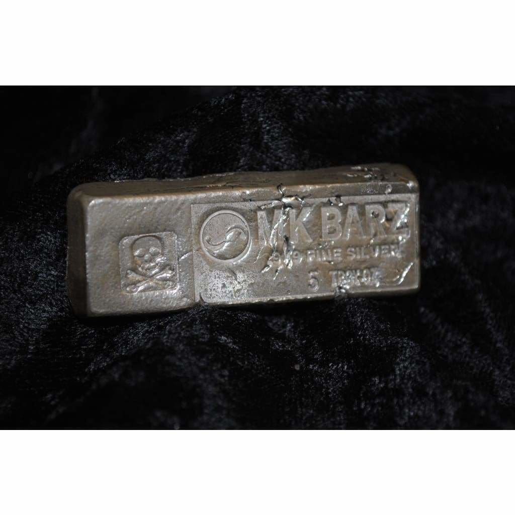5 Troy Oz. MK BarZ Kit Kat Bar Stamped.999 Fine Silver