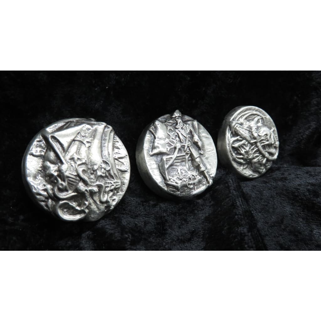 5 Troy Oz. MK BarZ Pirate Captain LTD.999 FS Round