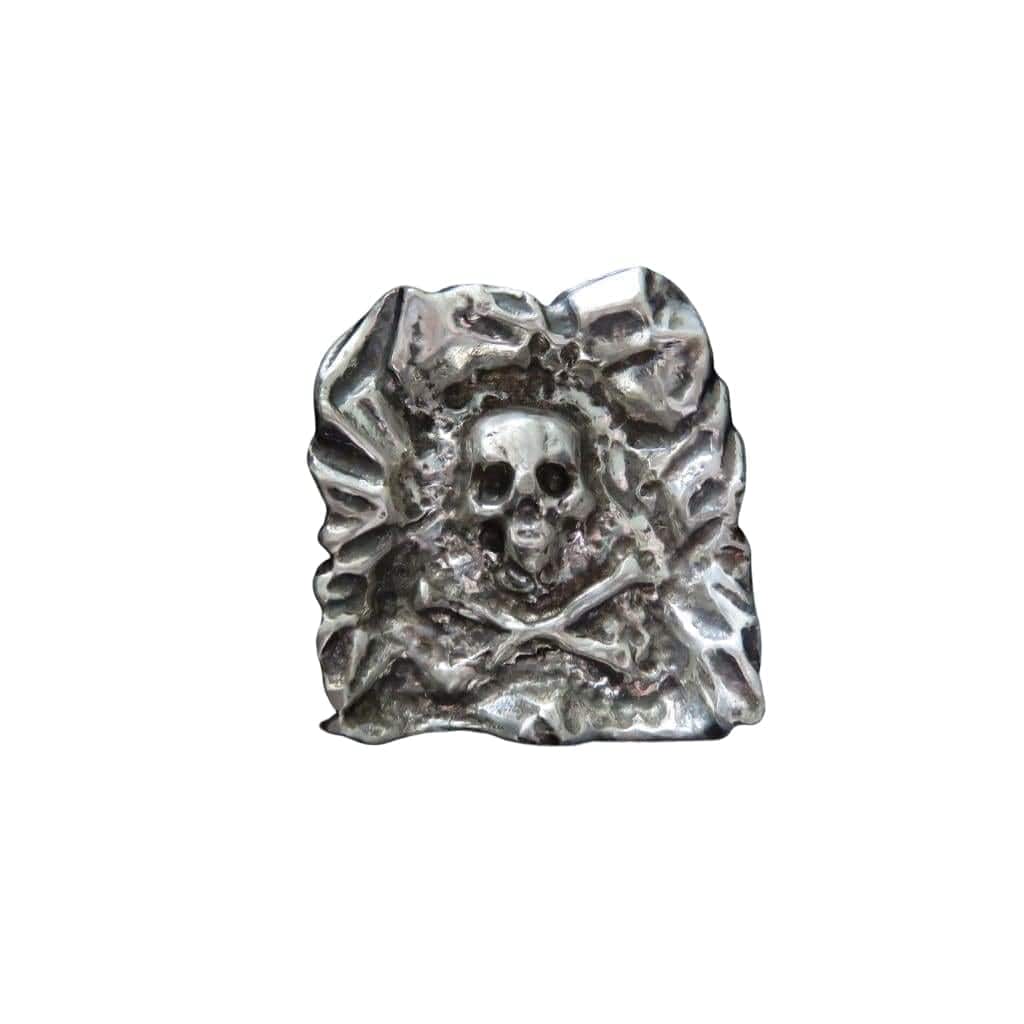 5 Troy Oz. MK BarZ Skull Graveyard Sand Cast LTD.999 FS