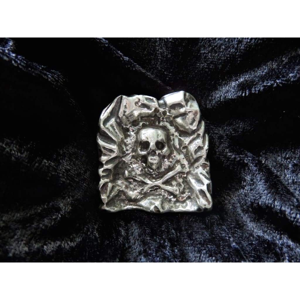 5 Troy Oz. MK BarZ Skull Graveyard Sand Cast LTD.999 FS