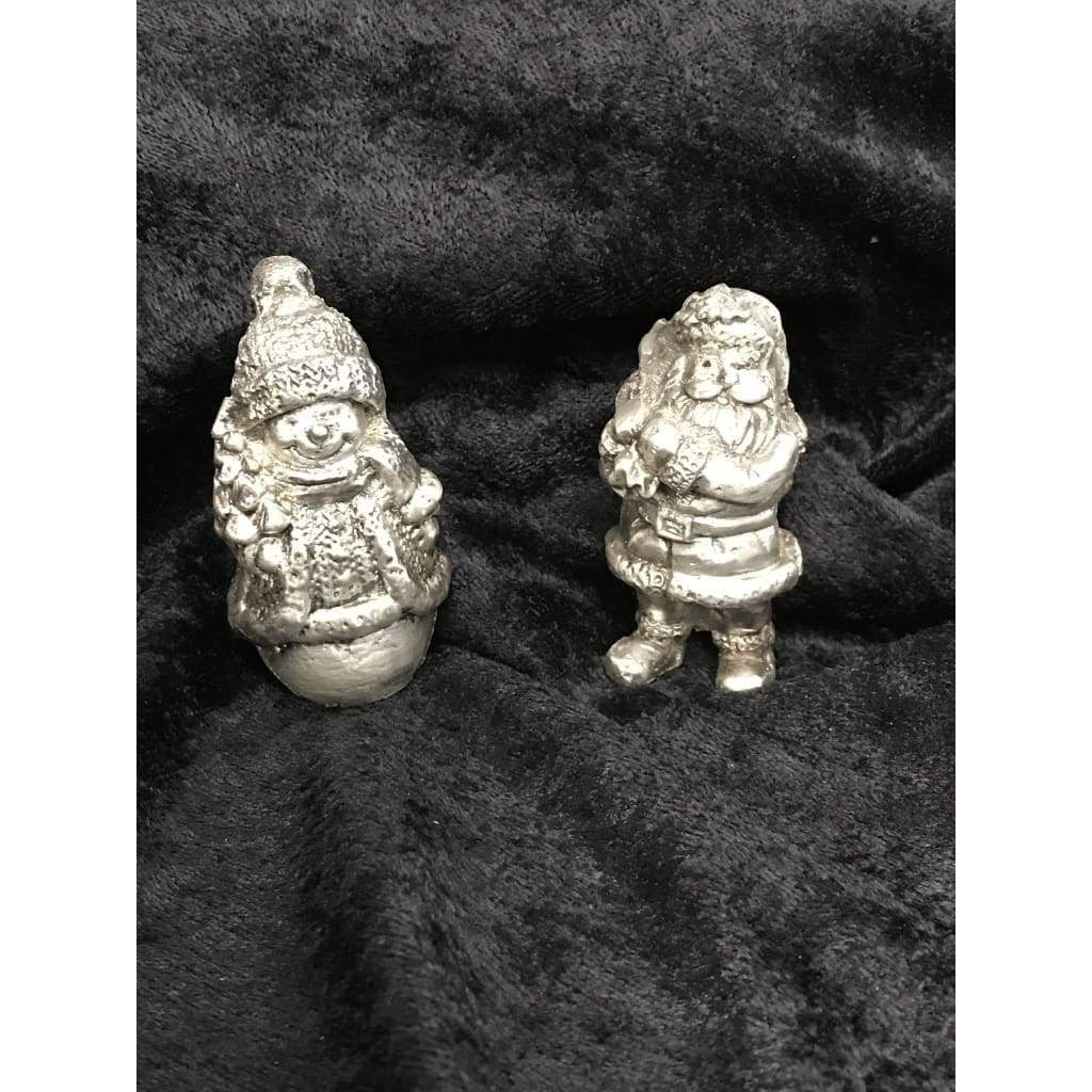 6.3 Troy Oz.999 Fine Silver Big Santa Sand Cast 3D