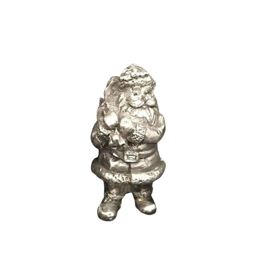 6.3 Troy Oz.999 Fine Silver Big Santa Sand Cast 3D