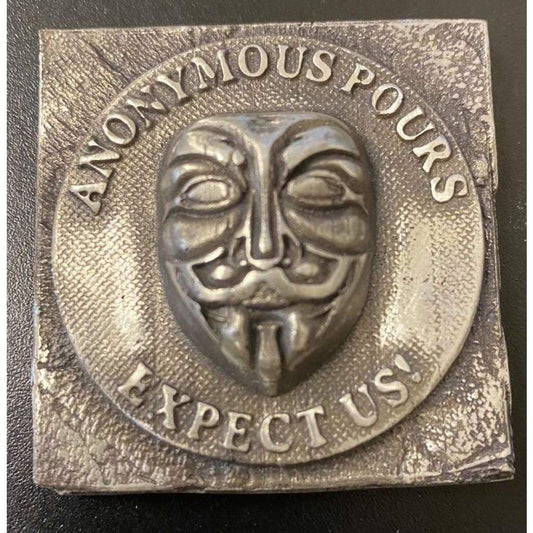 @6 Oz MK BarZ Anonymous-Expect Us! 2D Sand Cast Framed Relief.999 FS