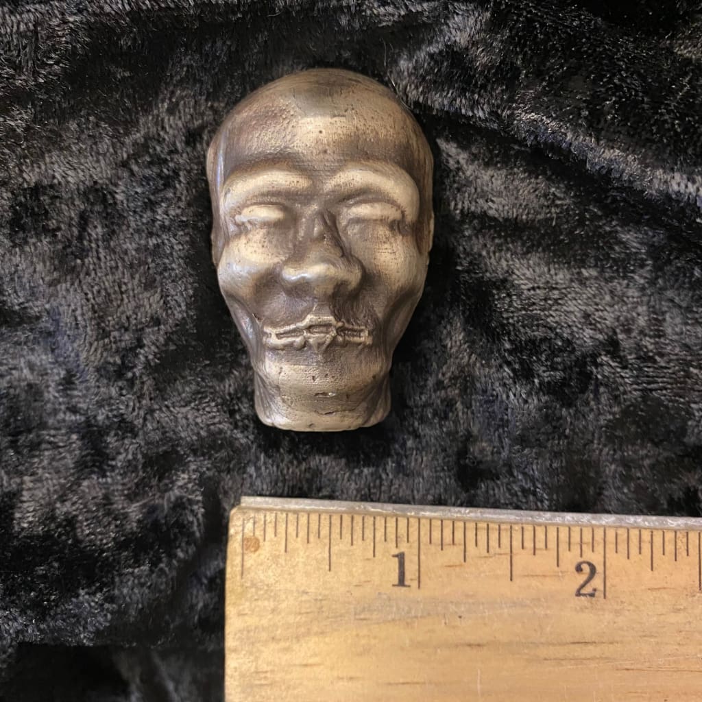 6 Oz MK BarZ Human Shrunken Head Hand Poured.999 FS
