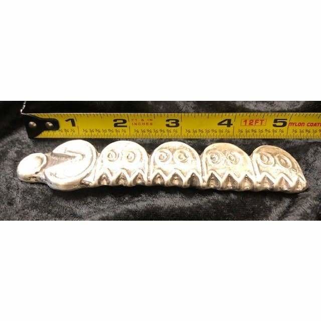6 Troy Oz. MK BarZ Chasing Pac-Man LTD to 500.999 Fine Silver