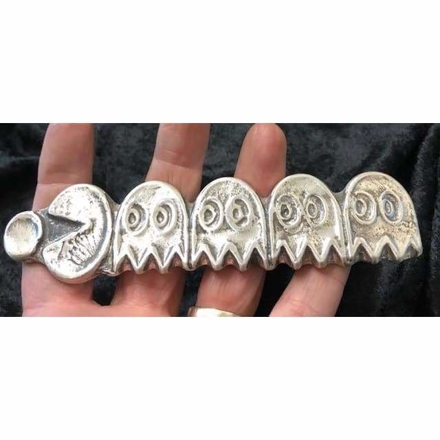 6 Troy Oz. MK BarZ Chasing Pac-Man LTD to 500.999 Fine Silver