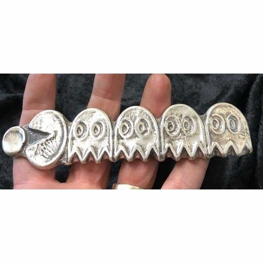 6 Troy Oz. MK BarZ Chasing Pac-Man LTD to 500.999 Fine Silver