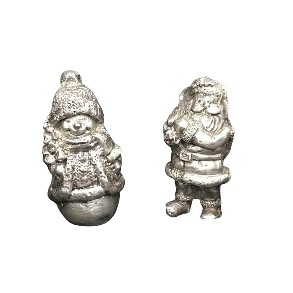 7.5 Troy Oz.999 Fine Silver “Big Snowman” 3D Sand Cast