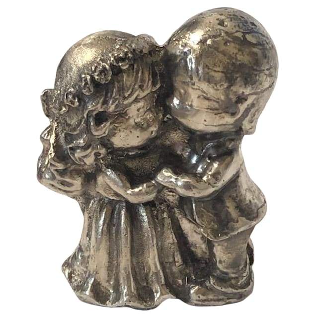 7.6 Troy Oz MK BarZ "Happy Bride & Groom" LTD .999 FS 3D Sand Cast Statue - MK BARZ AND BULLION