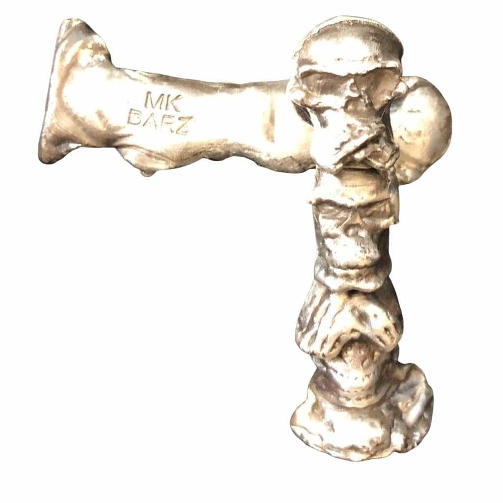 .75 ozt MK BarZ Hear No Evil Speak No Evil Totem.999 FS Hand Poured