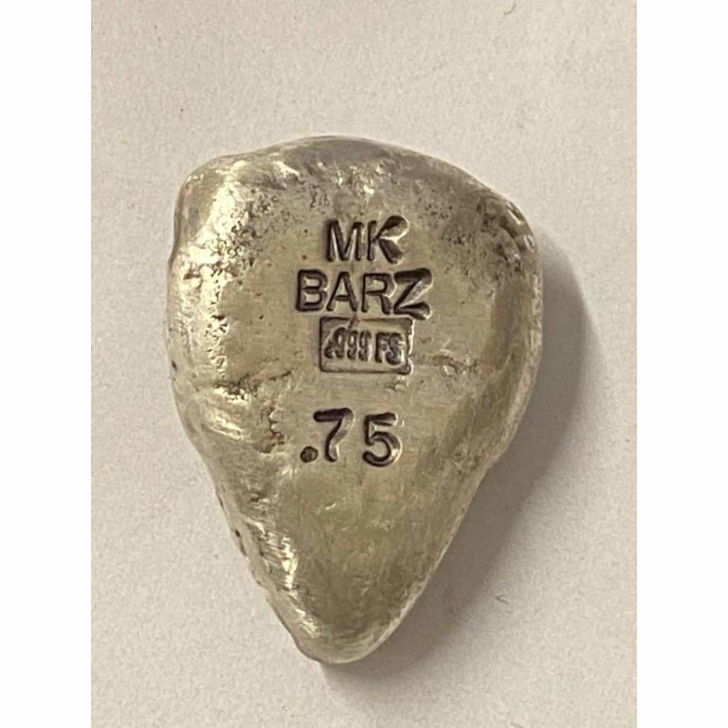 .75 Ozt MK BARZ The Joker Bar Hand Poured.999 FS - silver bullion