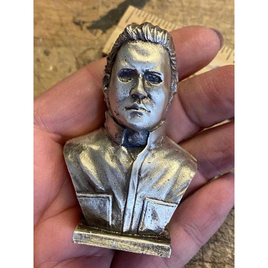 @8.7 Troy Oz MK BarZ Michael Meyers - Bust 3D Sand Cast Statue.999 FS