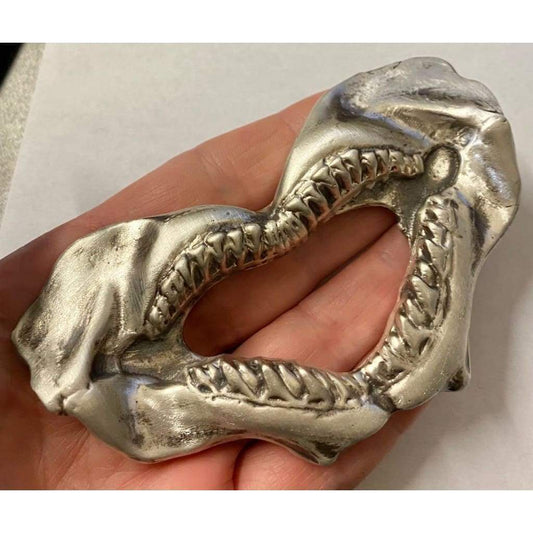 9 Oz MK BarZ Big Bite! Sharks Teeth/Mouth Bar.999 FS