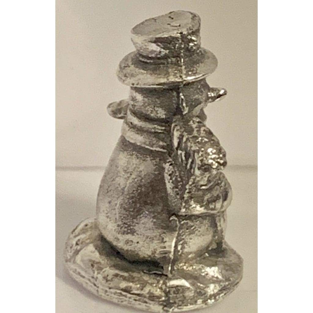 Approx. 2.20 Troy Oz .999 Fine Silver “Lil Snowman” 3D Sand Cast - MK BARZ AND BULLION