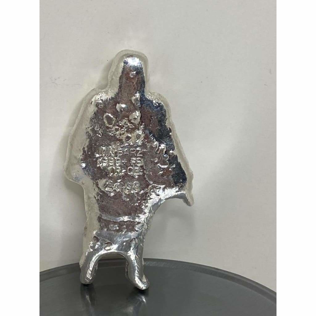 Approx 2.9 Ozt MK BarZ Storm Trooper Sand Cast Bar.999 Fine Silver