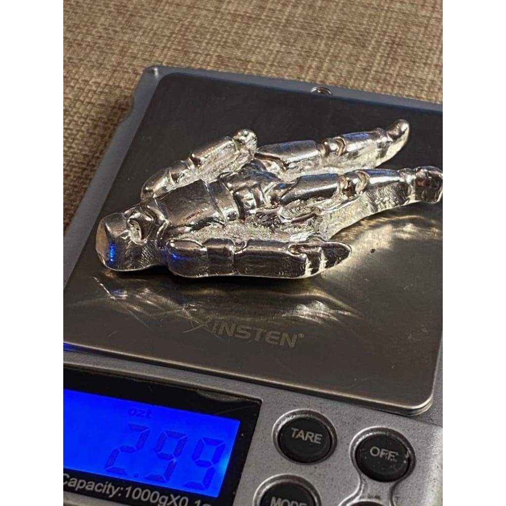 Approx 2.9 Ozt MK BarZ Storm Trooper Sand Cast Bar.999 Fine Silver