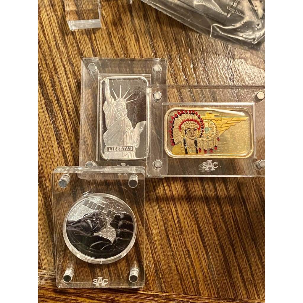 Mini Round Acrylic Magnetized Art Bar Slab - 40.75mm