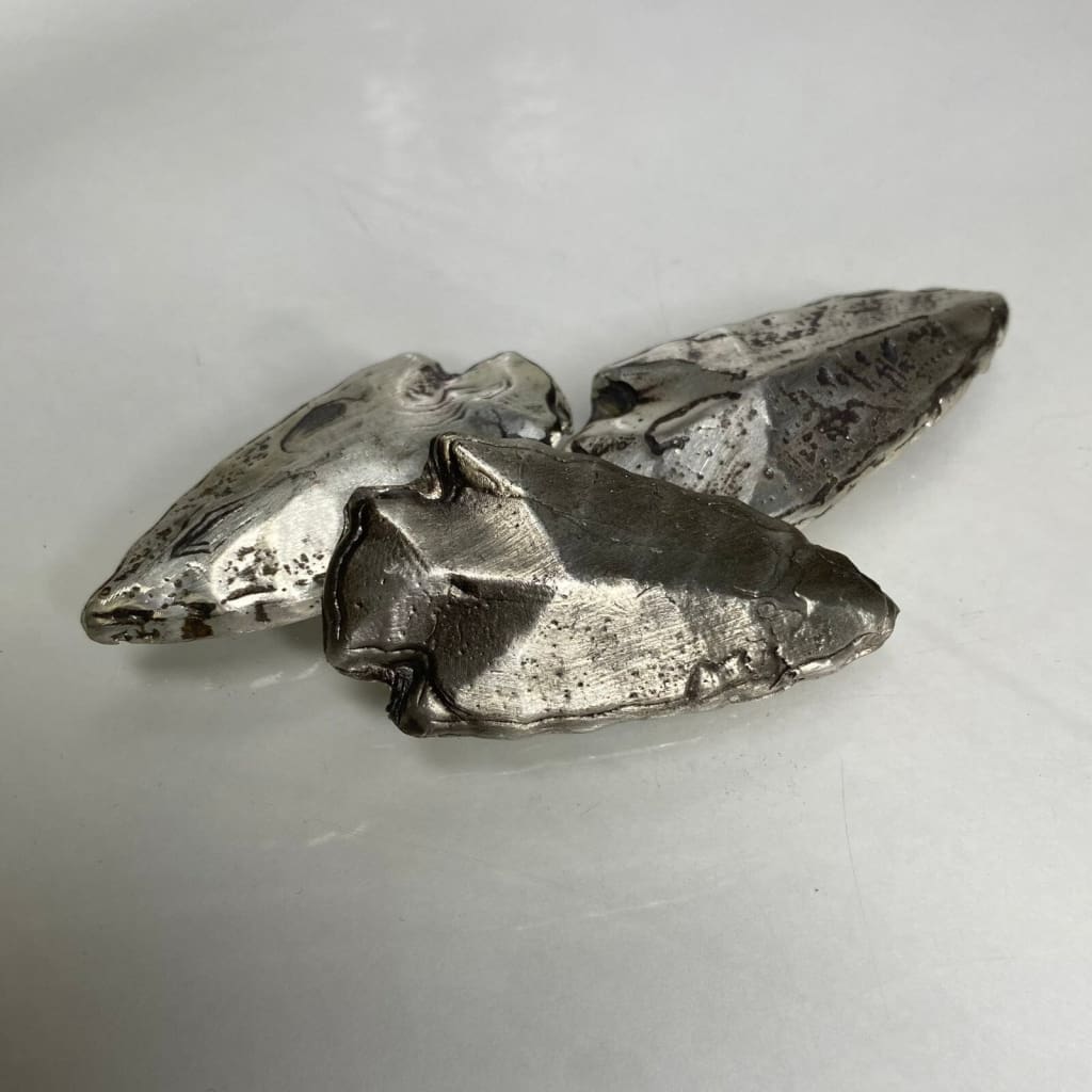 1.25 Troy Ozt. MK BarZ Arrowhead Hand Poured.999 FS
