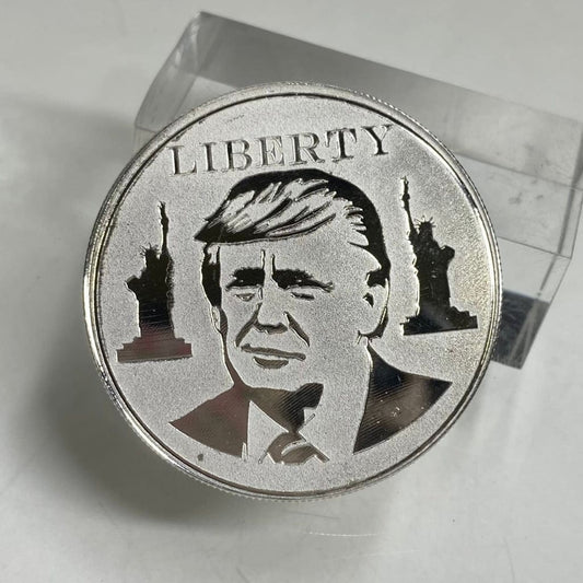 1 Ozt MK BarZ Mint Trump- LIBERTY Art Bar Round.999 FS