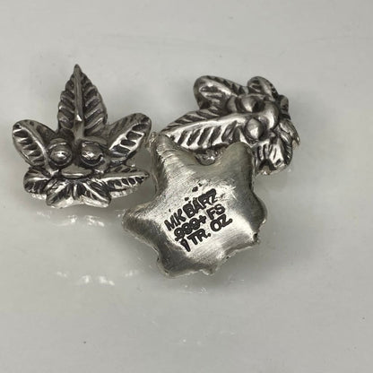 1 Ozt MK BarZ Stoned AF Weed Leaf Bar.999 FS Hand Poured