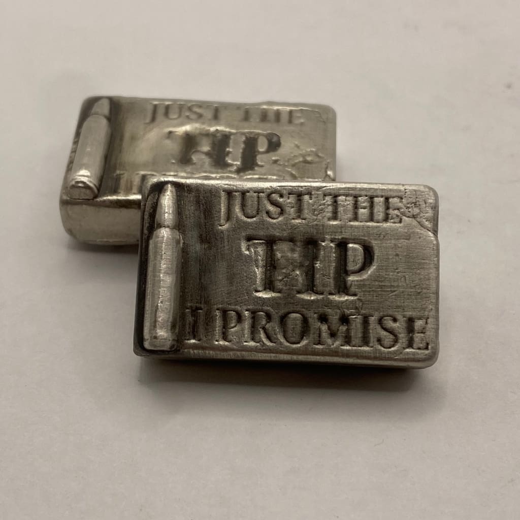 2 Oz MK BarZ Just The Tip I Promise Bar Hand Poured.999 Fine Silver