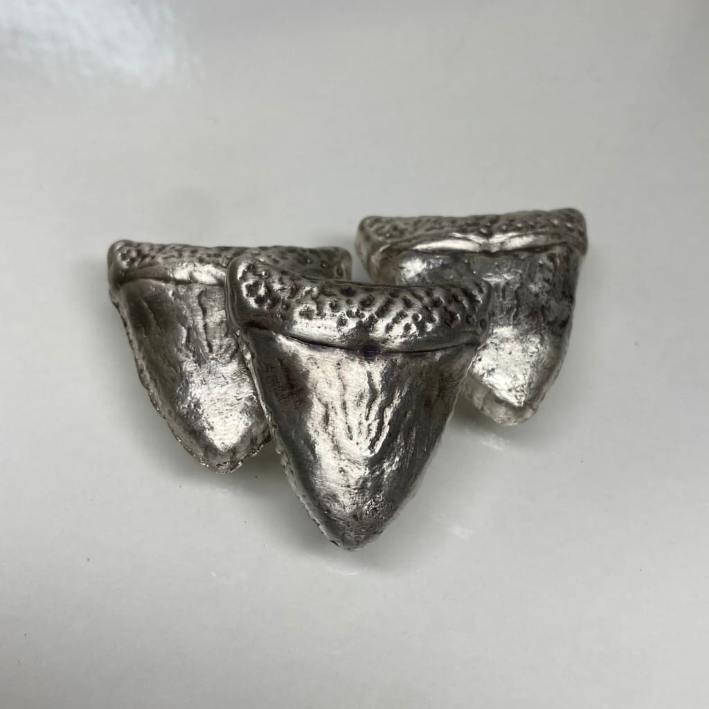 2 Oz MK BarZ Shark's Tooth .999 FS Hand Poured – MK BARZ AND BULLION