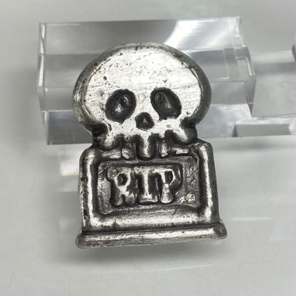 2 Ozt MK BarZ Graveyard Guardian Tombstone Bar.999 FS Hand Poured