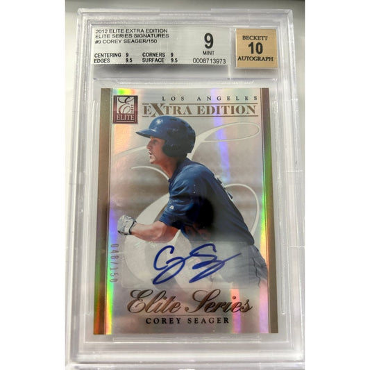 2012 COREY SEAGER ELITE EXTRA EDITION ELITE SERIES SIGNATURES 048/150 MINT 9 BECKETT