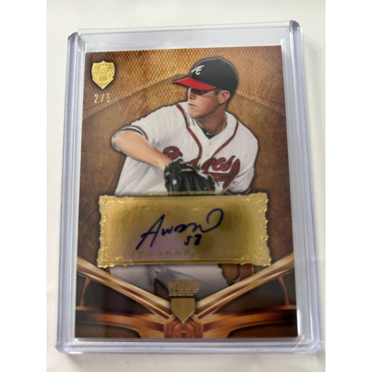 2013 ALEX WOOD TOPPS CERTIFIED GOLD AUTOGRAPHED 2/5