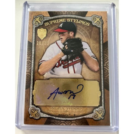 2013 ALEX WOOD TOPPS SUPREME STYLINGS AUTOGRAPHED 28/35