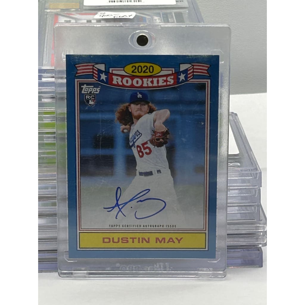 2020 DUSTIN MAY TOPPS ROOKIE AUTOGRAPHED