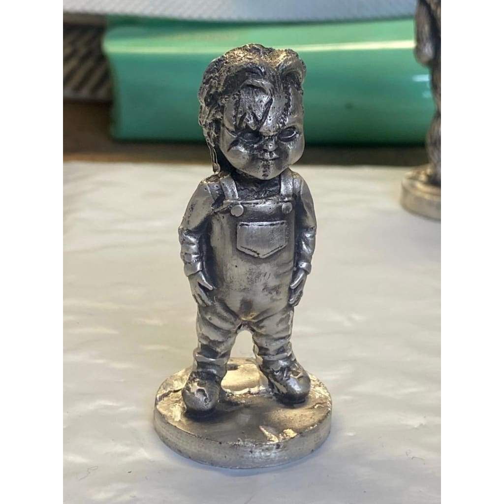 3.4 Ozt MK BarZ Chucky! 3D Sand Cast Statue.999 FS - silver bullion