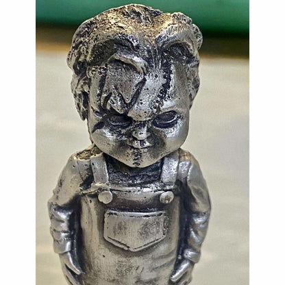 3.4 Ozt MK BarZ Chucky! 3D Sand Cast Statue.999 FS - silver bullion
