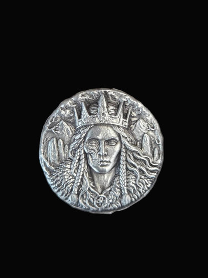 1 ozt MK BARZ "Scarred Valkyrie" Hand Poured .999 FS